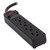 4-OUTLET 300J SURGE PROTECTOR POWER STRIP, 1.5FT (BLACK)