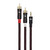 HELIOS BLACK SERIES 3.5MM STEREO JACK TO RCA AUDIO CABLE