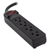 4-OUTLET 300J SURGE PROTECTOR POWER STRIP, 1.5FT (BLACK)