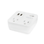 2-OUTLET 245J SURGE PROTECTOR WALL TAP WITH 2 USB 2.1A (WHITE)