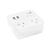 2-OUTLET 245J SURGE PROTECTOR WALL TAP WITH 2 USB 2.1A (WHITE)